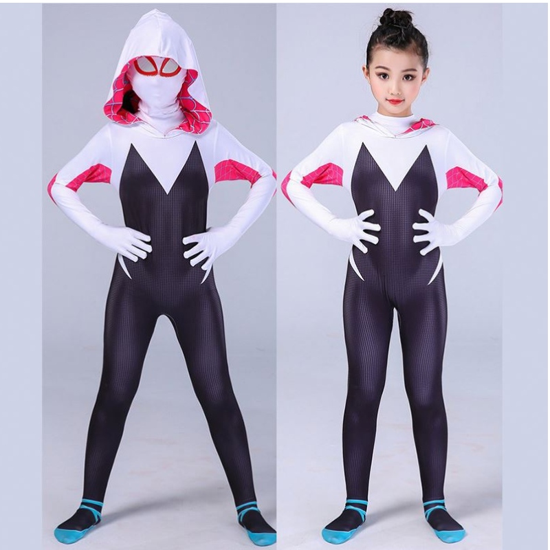 TV&Melícula Disfraz de superhéroe Spiderman Bodysuit for Kids Spider-Man Jumpsuit Halloween Cosplay Ropa de anime