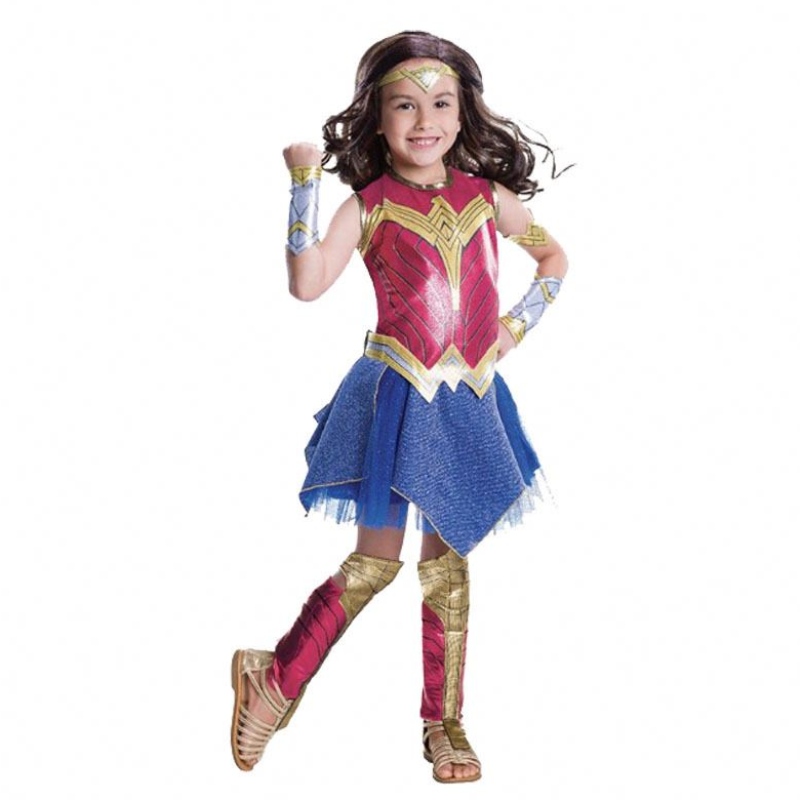 Disfraz de Wonder Girl Children Dress Up Superhero Cosplay Disfraz de Halloween paraniños