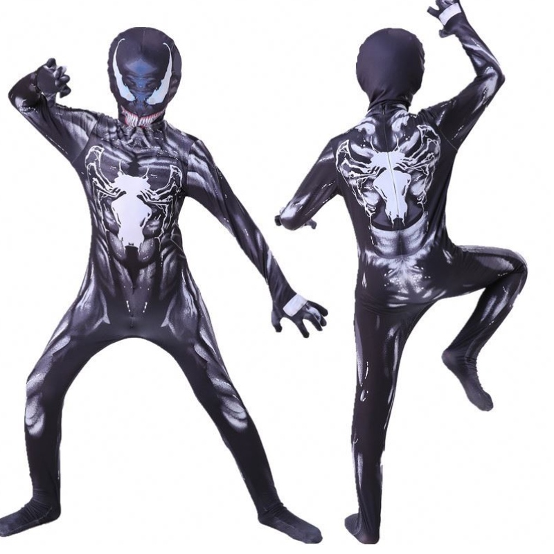Nuevo diseño de disfraces para adultos Traje deniños Jobsuit Symbiote Spiderman Disfraces Superhéroes Cosplay Halloween Disfraces