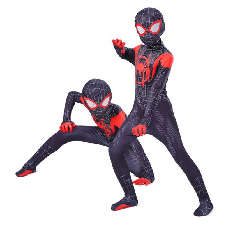 New Miles Morales lejos de la casa disfraz de cosplay zentai spiderman disfraz de superhéroe traje de spandex spandex paraniños personalizado