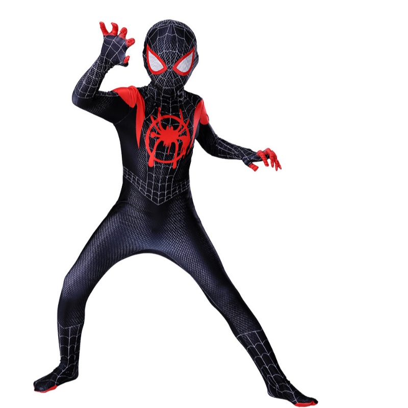 New Miles Morales lejos de la casa disfraz de cosplay zentai spiderman disfraz de superhéroe traje de spandex spandex paraniños personalizado