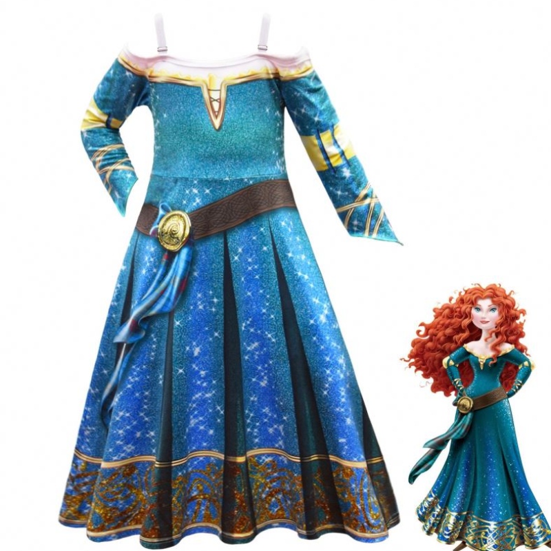 Halloween Braver Legends Merida Cosplay Dress Up Girls \\ 'Dress Falda