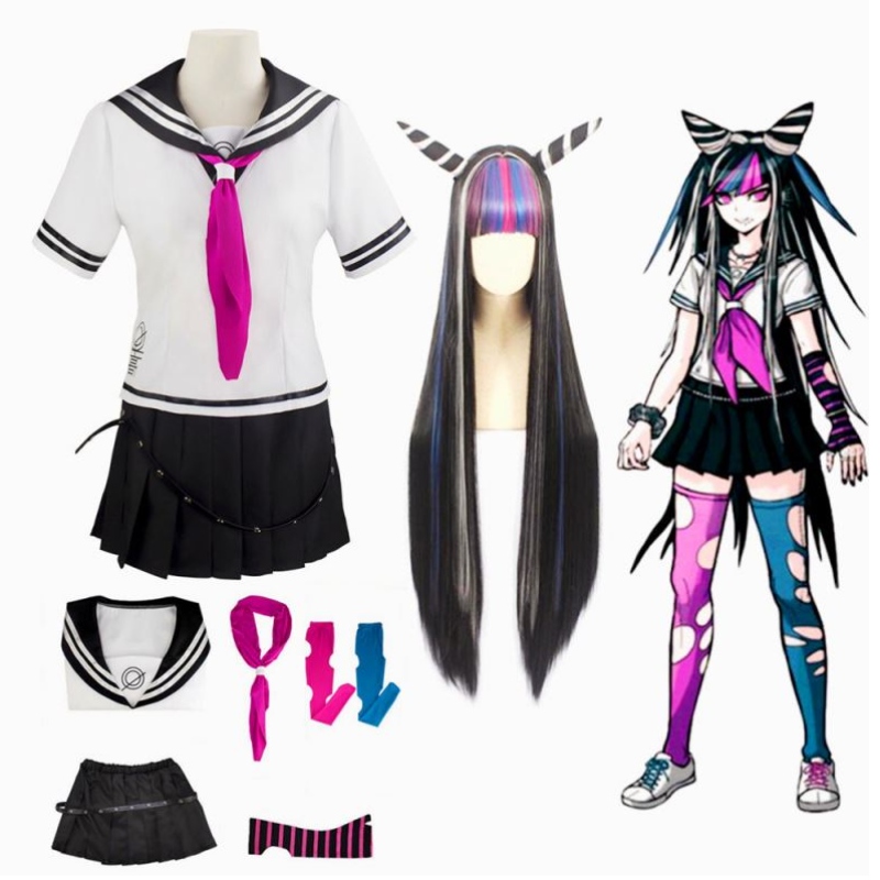 Anime Super Dangan Ronpa 2 Danganronpa Ibuki Mioda Dress Uniform de cosplay disfraz