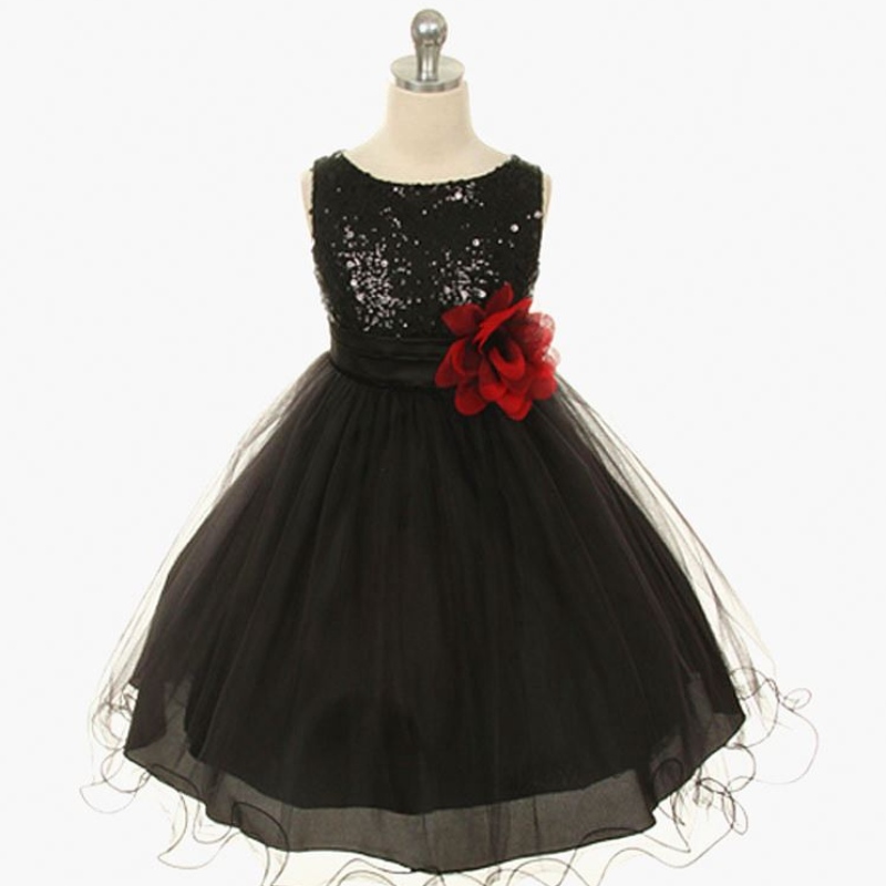 NUEVAS Niñas Flor Flor Elegante Causal Princesa Vestidos Partido Niños Partido de bodas de cumpleaños de Navidad Vestido deniña