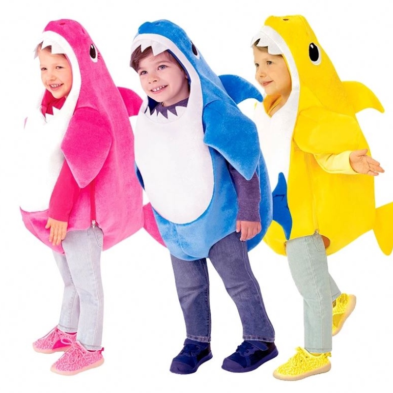 2022 Cosplay de disfraz de cosplay de tiburón paraniños pequeños