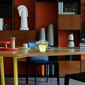 RGB Cambio de color de la planta LED Lámpara de mesa Táctil, lámparas de mesa LED de macetas de plástico de plástico simples modernas con base de madera maciza para sala de estar/bedroom/office
