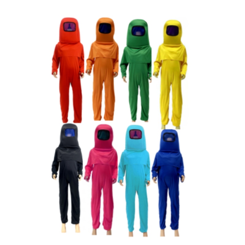 Kids Space Kill Jumpsuit Cosplay Disfraz de Niños Halloween Show Show Play Visina Mask Bodysuit