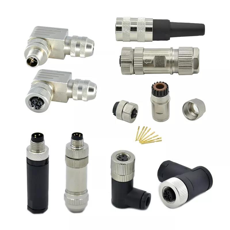 M5 M8 M12 M16 M23 connector 2 3 4 5 6 8 12 17 Pin ip68 Waterproof panel Mount die Line Adapter connector