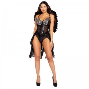 Vestido de ángel negro