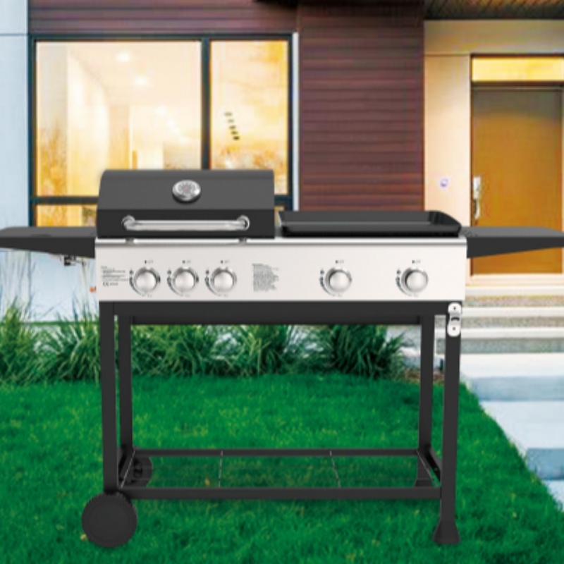 Black Heavy Grill outdoor Garden Terrace Senior Grill smoker Furnace picnic camping Terrace backyard Cooking Charcoal grill