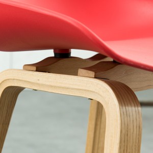 Modern Club Restaurant Bar Silla alta Silla de cena colorida Café de tela de plástico