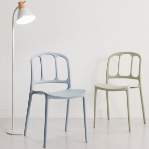 Sillas de café al aire libre modernas silla de comedor de restaurante silla de plástico apilable de alta calidad