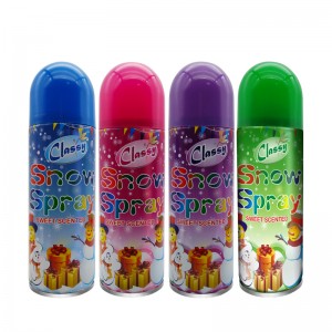 Fábrica Decoración de fiestas al por mayor Decoración Spray espuma denieve para la celebración