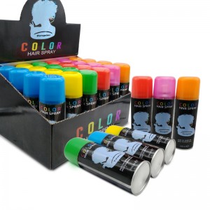 Coloridos tintes para el cabello spray spray fiesta de cabello color spray spray temporal lavable cabello color spray
