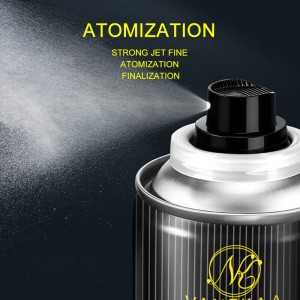 Fragancia OEM Pe Hairspray duradera durante larga duración y laca para peinado de peinado sin revestimiento