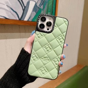 Estuche para teléfono de personalidad de piel de oveja adecuada para Apple, Samsung, Huawei, Xiaomi y otros teléfonos móviles, Case de cuero protector de teléfono Lattice Lattice de moda para iPhone14, diseño de cuero protector de t...