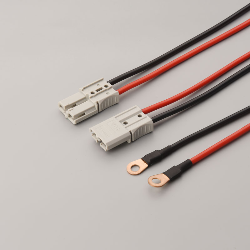 Conector de cable de carga de batería eléctrica de 50A para la batería eléctrica para el enchufe de Anderson al cable del arnés del terminal LUG M8
