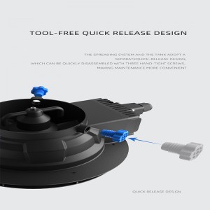Sistema de siembra de drones agrícolas disperso
