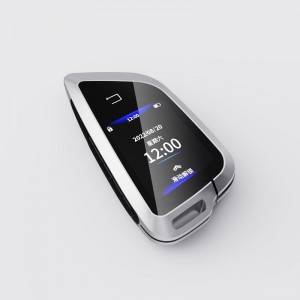 Llave de automóvil LCD inteligente, entrada sin llave sin llave, bloqueo automático de arranque de automóviles remotos, accesorios anti -robo de reemplazo de llave, pantalla del logotipo de vehículos