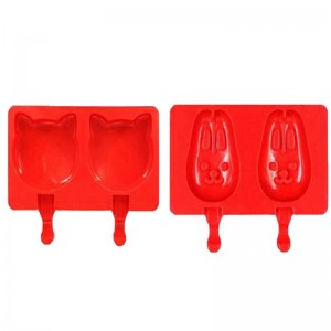 Moldes de helado Gadget Gadget Diy Silicone Silicone Kids Bandeja de helado Bandeja de helado fácil de limpiar 2 o3 Cavidades Forma de cartón