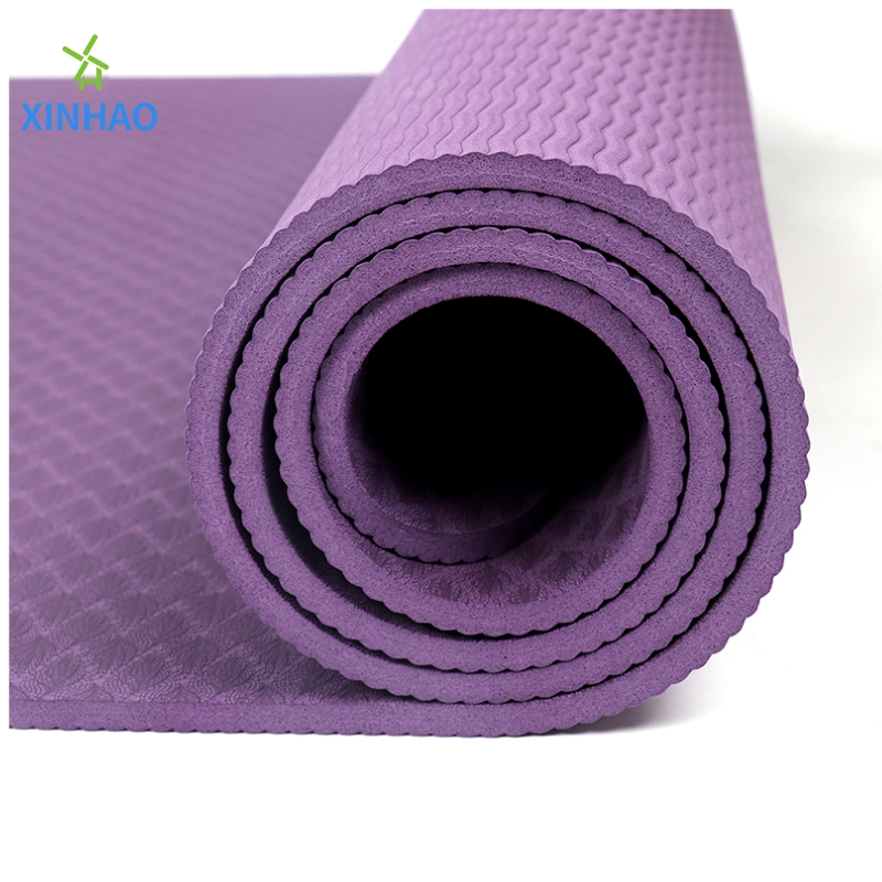 Mayor de yoga de yoga al por mayor (4/6/8mm) Mat de ejercicios de ejercicio con forma ambiental sin deslizamiento TPE Mat de yoga alta densidad, adecuada para el yoga del hogar, ejercicio, pilates.