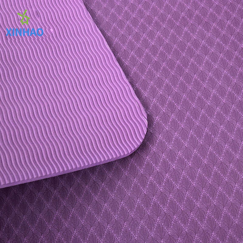 Mayor de yoga de yoga al por mayor (4/6/8mm) Mat de ejercicios de ejercicio con forma ambiental sin deslizamiento TPE Mat de yoga alta densidad, adecuada para el yoga del hogar, ejercicio, pilates.