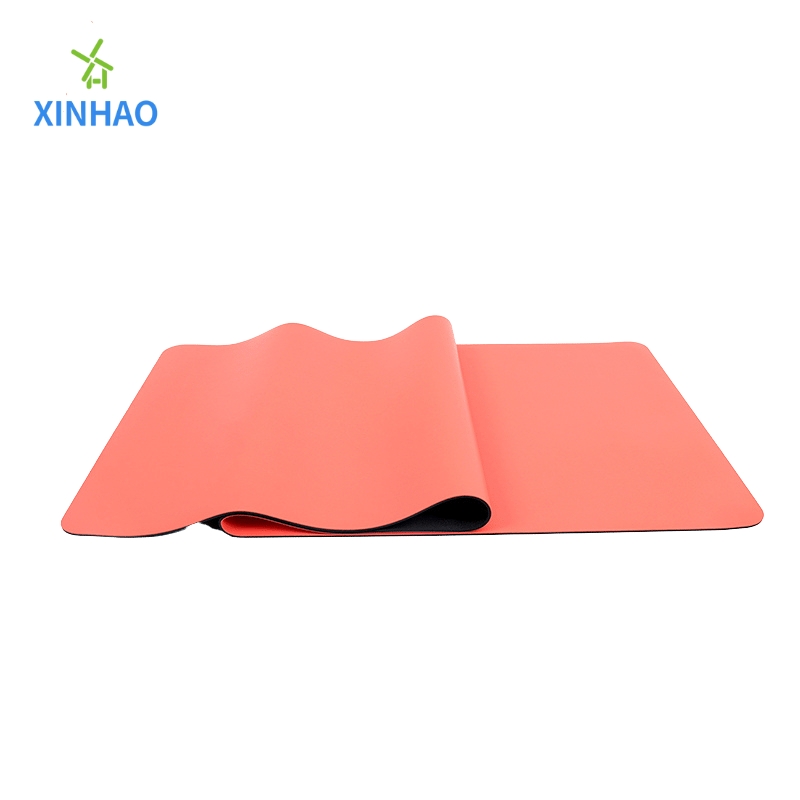 Mat de yoga de goma PU al por mayor, soporte de logotipo y patrón personalizados, espesor de 4 mm/5mm de gomanatural protección del medio ambiente Mat de fitness puede ser inodoro sin deslizamiento