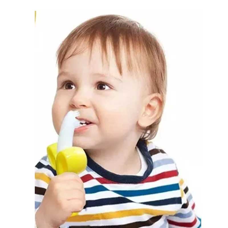 Banana Baby Teether Silicona Cepillo de dientes baby Baby Mini Cepillo de dientes Cepillo de dientes y juguete TEATER