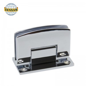 Bisagra de pared a vaso de pared a vidrio Aleación de zinc Bisagra de ducha de vidrio de baño