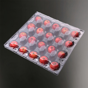 Caja de envasado de frutas de plástico transparente de mascotas recipiente de fruta transparente