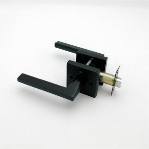 S7503 Palanca de puerta de privacidad para puertas de dormitorio y baño Matte Negro