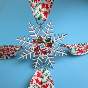 Fabricante de medallas Medallas de combinación de Navidad de esmalte suave personalizado