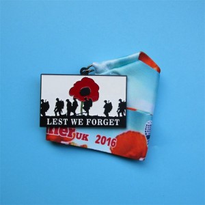 Premios de honor personalizados Metal Medales Militar Militares Black Plated Metal