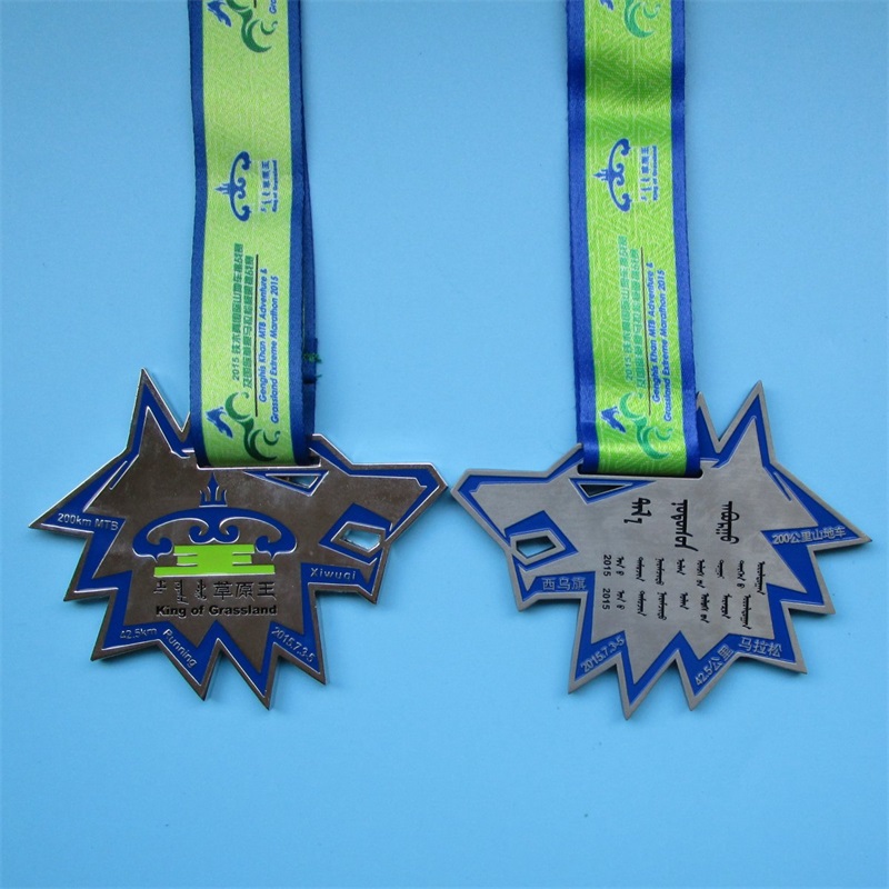 Medalla de diseño especial irregular de forma de estrella Medalla personalizada
