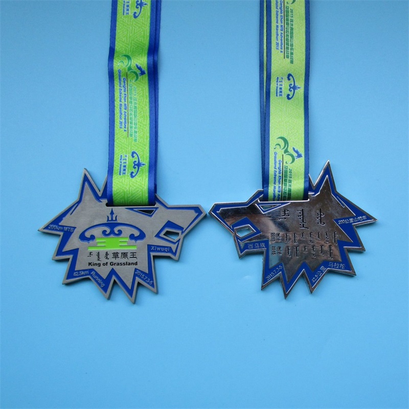 Medalla de diseño especial irregular de forma de estrella Medalla personalizada