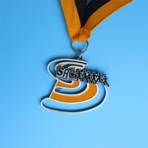 Diseñe su propia medalla de aleación deportiva con medallas de cordón Sport Metal