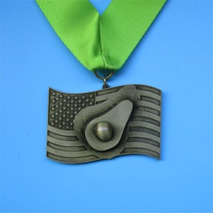 Los fabricantes hicieron medallas deportivas personalizadas de Medallion personalizados de patrón personalizado.