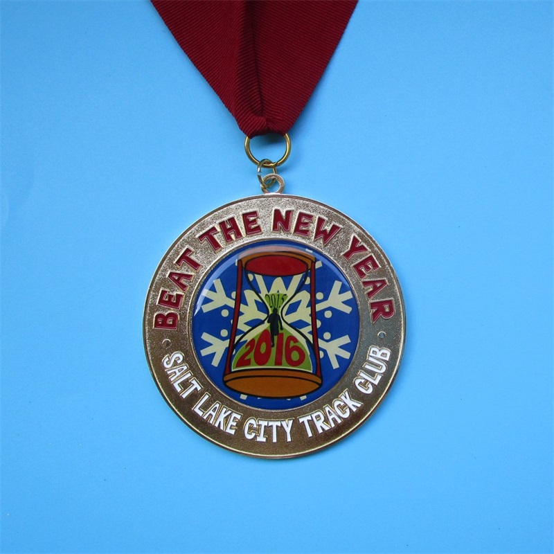 Medallas de metal de aleación de zinc y trofeos Medallas de oro de regalo de recuerdo deportivo con cinta