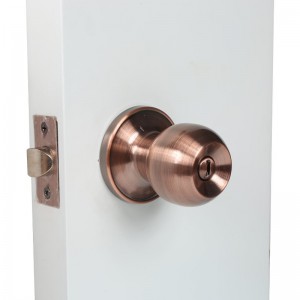 2501 PIERA DE PUERTA DE PRIVACIÓN PARA DORMITORIO Y BAÑO, COLLO DE PUERTA DE Bola sin llave interior: cobre antiguo