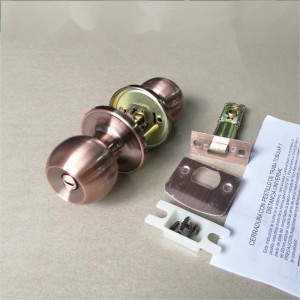 2501 PIERA DE PUERTA DE PRIVACIÓN PARA DORMITORIO Y BAÑO, COLLO DE PUERTA DE Bola sin llave interior: cobre antiguo