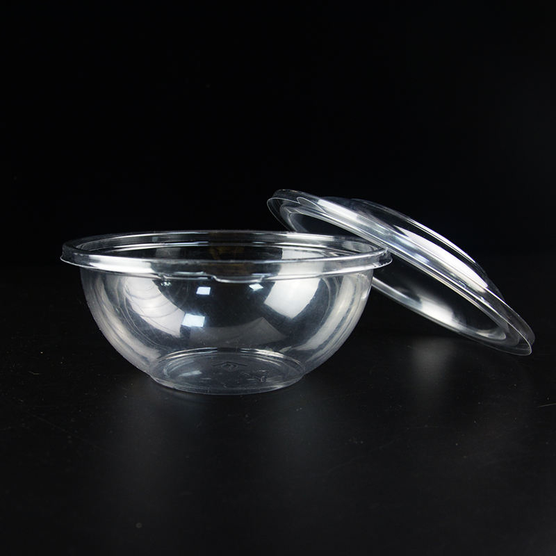 Material reciclable desechable de plástico Cristal Fruit Bowl