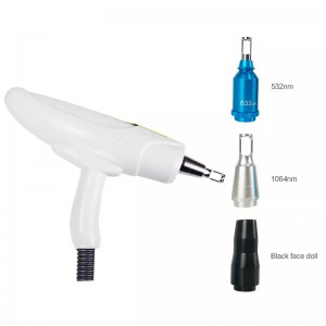 Desktop Multifuncional 3 pulgadas Q interruptor ND YAG Tattoo Láser Desmontaje de pigmentos Desmontaje láser Dispositivo de cáscara de carbono, cáscara de carbono, láser ND YAG, máquina láser de extracción de tatuaje (3 longitude...