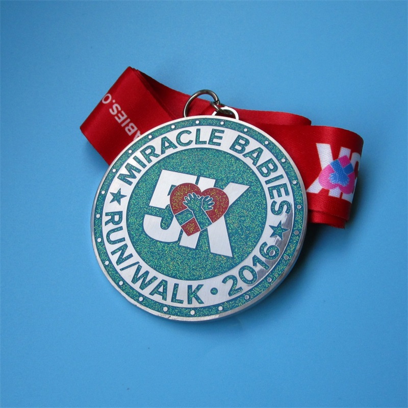 Souvenirs of Public Welfare Activition Medallas de metal con brillo