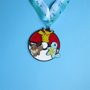Carrera de medallas personalizadas paraniños recortan medallas huecas
