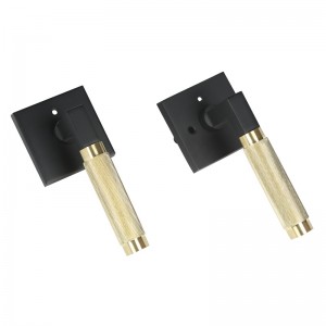 S7137 Palanca de puerta con moldura cuadrada moderna para puertas interiores, manijas de puertas de servicio pesado