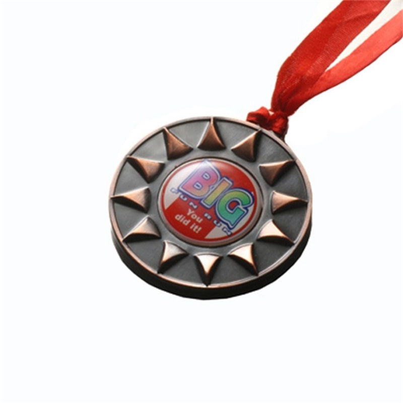 Desafío Medalla Custom Fútbol Voleibol de fútbol Medallas de metal Medalla giratoria deportiva