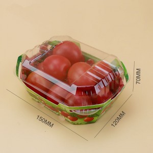 Cajas de cartón de plástico personalizadas para un recipiente de envasado de basura de frutas con tapa