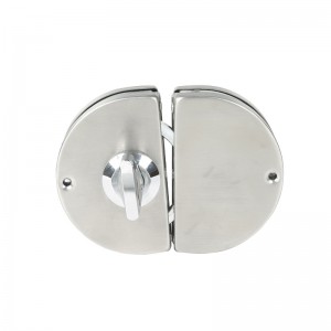 GDL001 201 Lock de seguridad antirrobo de vidrio de metal de acero inoxidable de acero inoxidable, bloqueo de compuerta deslizante de empuje de empuje de empuje sin cojeo de doble balanceo