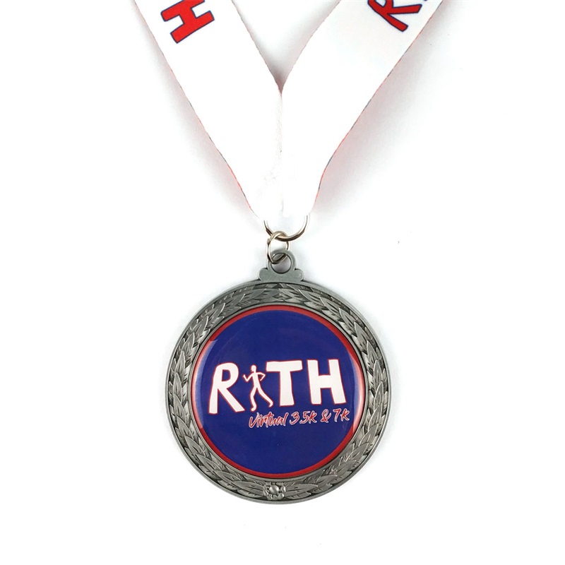 Medallas de maratón Medallas de metal de esmalte suave colorido