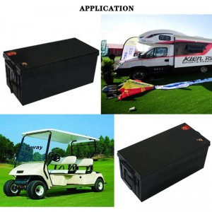 Batería de litio Lifepo4 recargable 12V 36V 48V 100AH ​​180AH 300AH Ciclo profundo para vehículo eléctrico